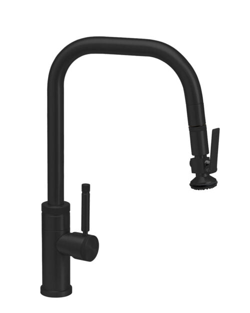 Waterstone 10270 Fulton Industrial Pulldown Faucet - Angled Spout - Lever Spray