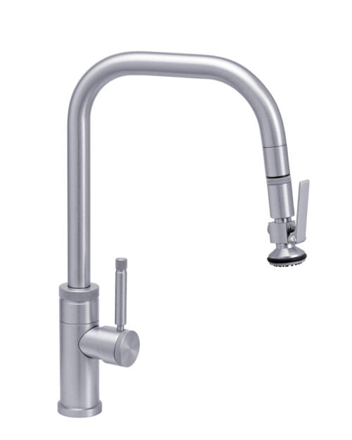 Waterstone 10270 Fulton Industrial Pulldown Faucet - Angled Spout - Lever Spray