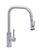 Waterstone 10270 Fulton Industrial Pulldown Faucet - Angled Spout - Lever Spray