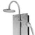 Pulse 1027 Vaquero ShowerSpa Nickel Plated Copper Shower Panel Silver Brushed Nickel
