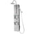 Pulse 1027 Vaquero ShowerSpa Nickel Plated Copper Shower Panel Silver Brushed Nickel