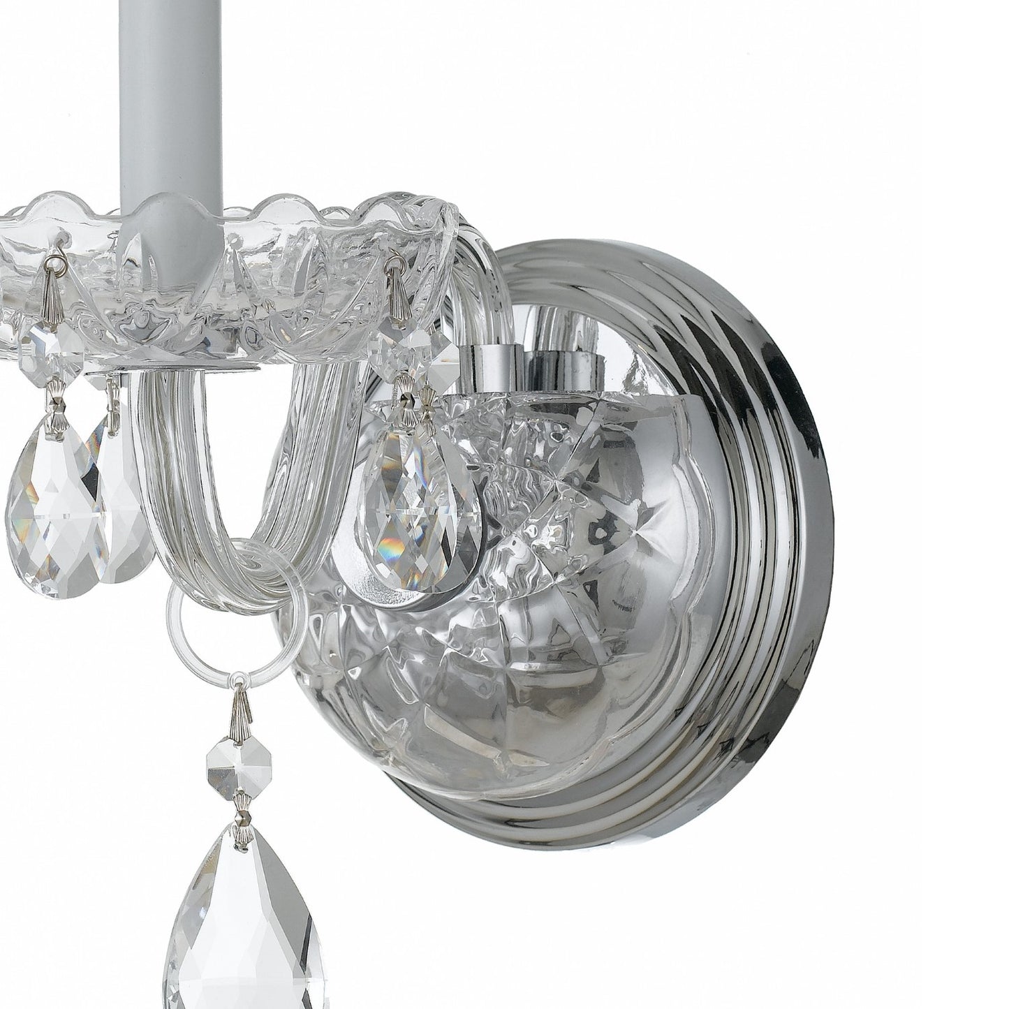 Crystorama 1031-CL-SAQ Traditional Crystal 1 Light Spectra Crystal Wall Mount - Parent