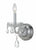 Crystorama 1031-CL-S Traditional Crystal 1 Light Swarovski Strass Crystal Wall Mount - Parent