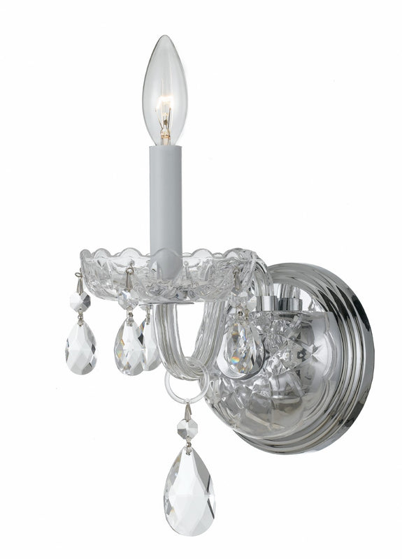 Crystorama 1031-CL-S Traditional Crystal 1 Light Swarovski Strass Crystal Wall Mount - Parent