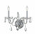 Crystorama 1032-CL-SAQ Traditional Crystal 2 Light Spectra Crystal Wall Mount - Parent