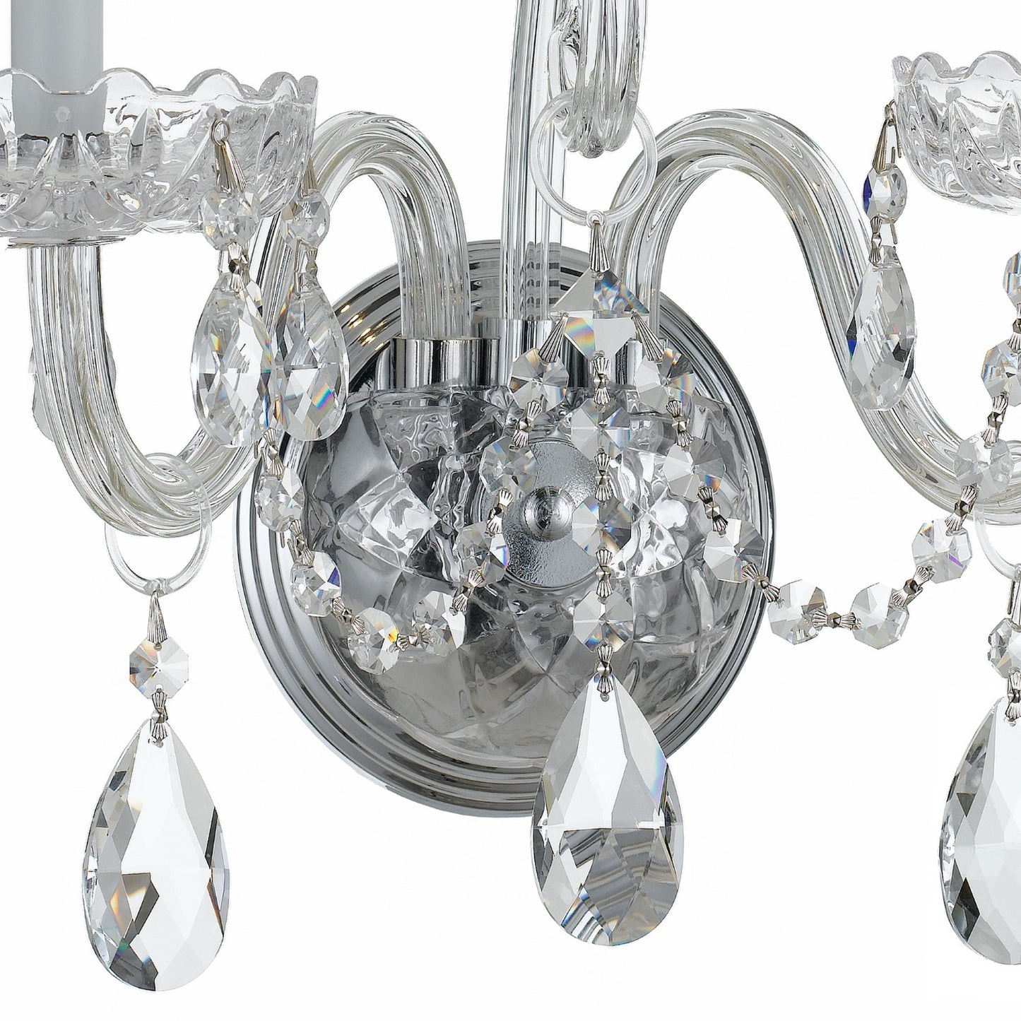 Crystorama 1032-CL-S Traditional Crystal 2 Light Swarovski Strass Crystal Wall Mount - Parent