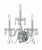 Crystorama 1033-CL-SAQ Traditional Crystal 3 Light Spectra Crystal Wall Mount - Parent