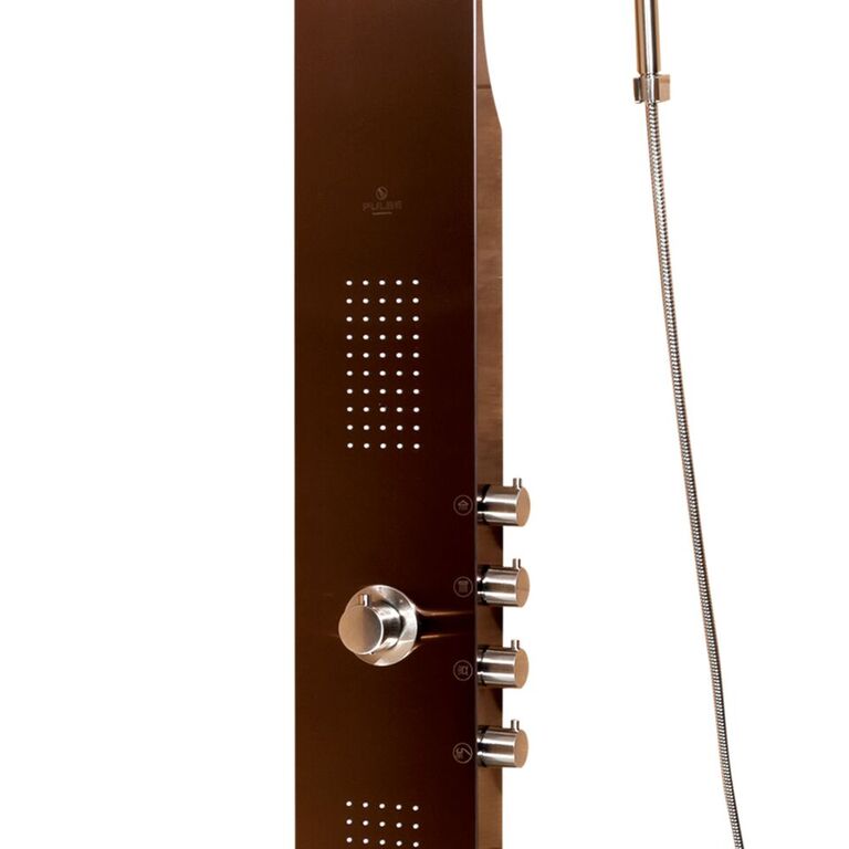 Pulse 1033 Santa Cruz ShowerSpa Shower Panel Bronze Stainless Steel