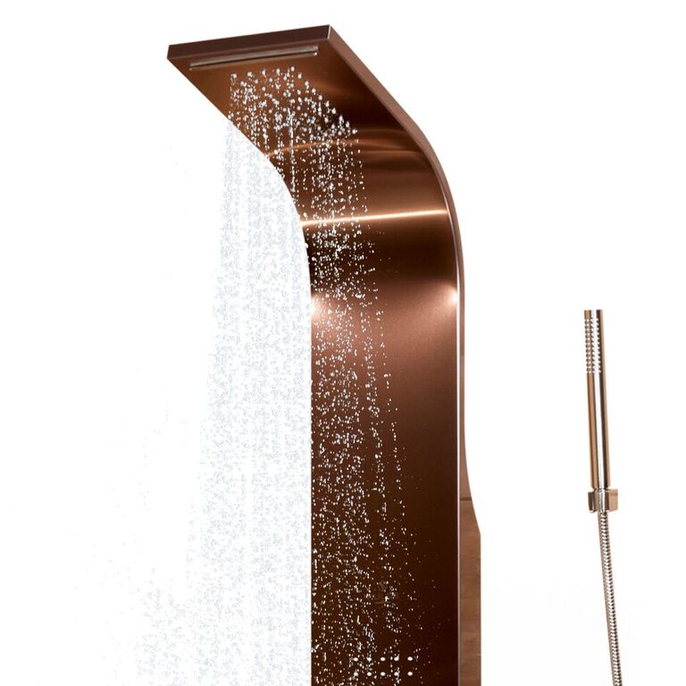 Pulse 1033 Santa Cruz ShowerSpa Shower Panel Bronze Stainless Steel