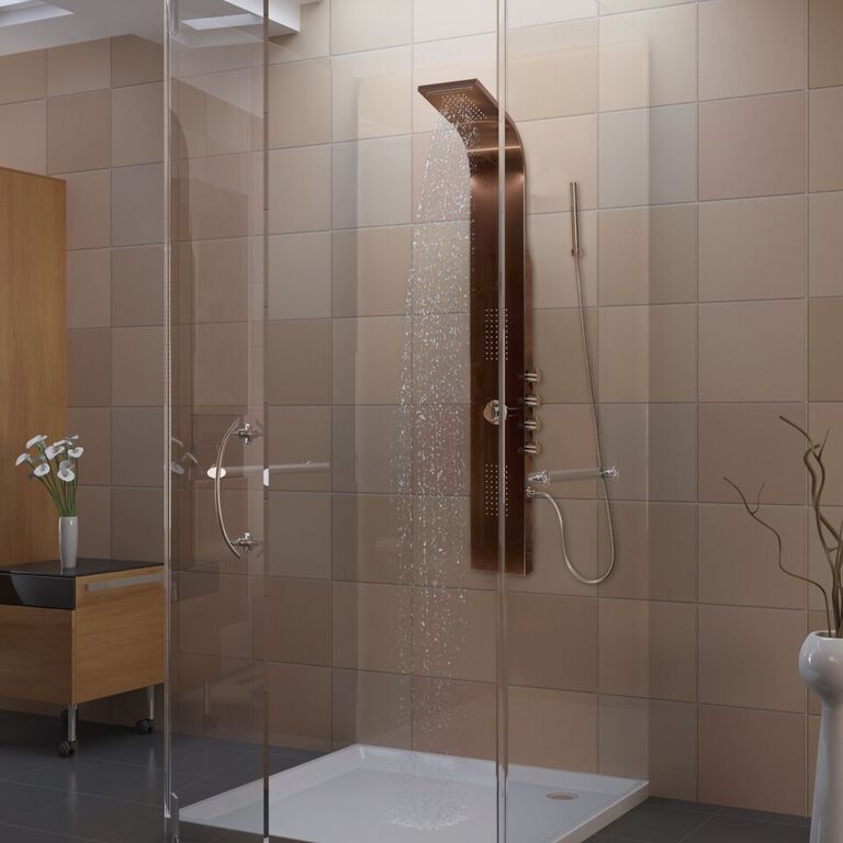 Pulse 1033 Santa Cruz ShowerSpa Shower Panel Bronze Stainless Steel
