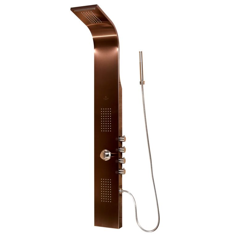 Pulse 1033 Santa Cruz ShowerSpa Shower Panel Bronze Stainless Steel