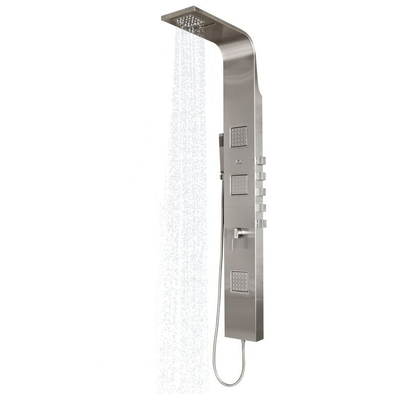 Pulse 1034 Waimea ShowerSpa Shower Panel Silver Stainless Steel