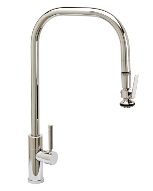 Waterstone 10350 Fulton Modern Extended Reach Pulldown Faucet - Lever Sprayer