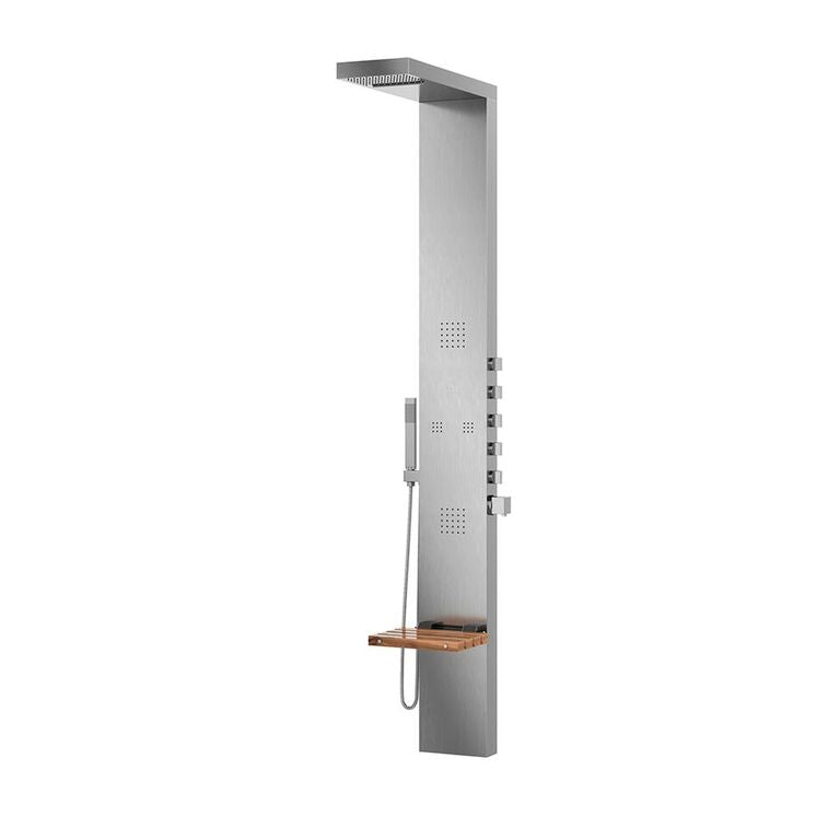 Pulse 1035 Oahu ShowerSpa Shower Panel Silver Stainless Steel
