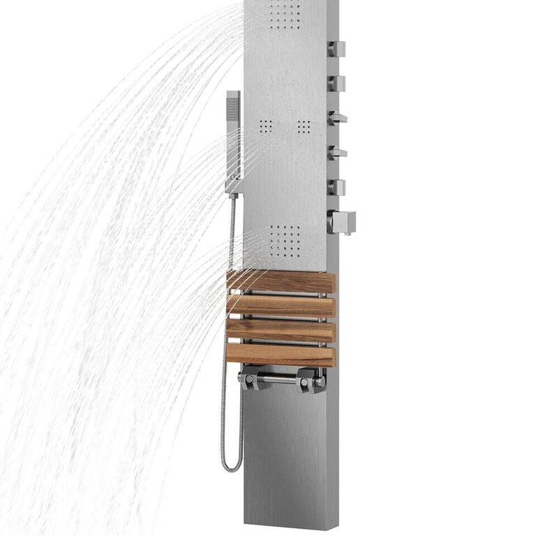 Pulse 1035 Oahu ShowerSpa Shower Panel Silver Stainless Steel