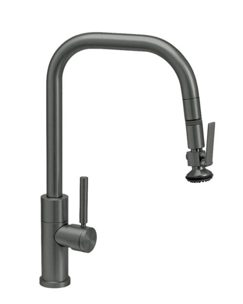 Waterstone 10370 Fulton Modern Pulldown Faucet - Angled Spout - Lever Sprayer