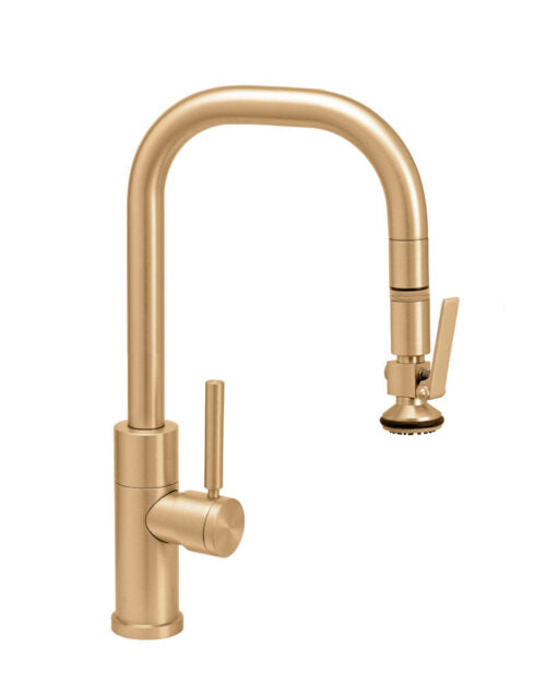 Waterstone 10380 Fulton Modern Prep Size Pulldown Faucet - Lever Sprayer