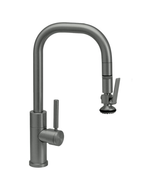 Waterstone 10380 Fulton Modern Prep Size Pulldown Faucet - Lever Sprayer