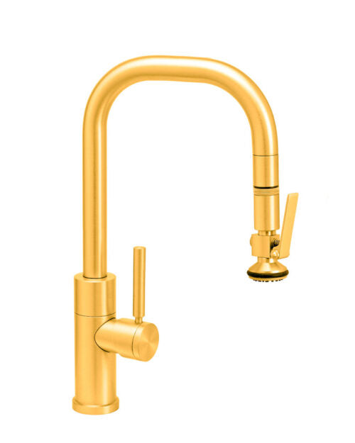 Waterstone 10380 Fulton Modern Prep Size Pulldown Faucet - Lever Sprayer