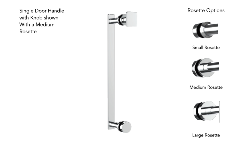 Neelnox FRS-SDKN12-SR Forest 12 Single Door Handle With Knob Small Rosette - Parent