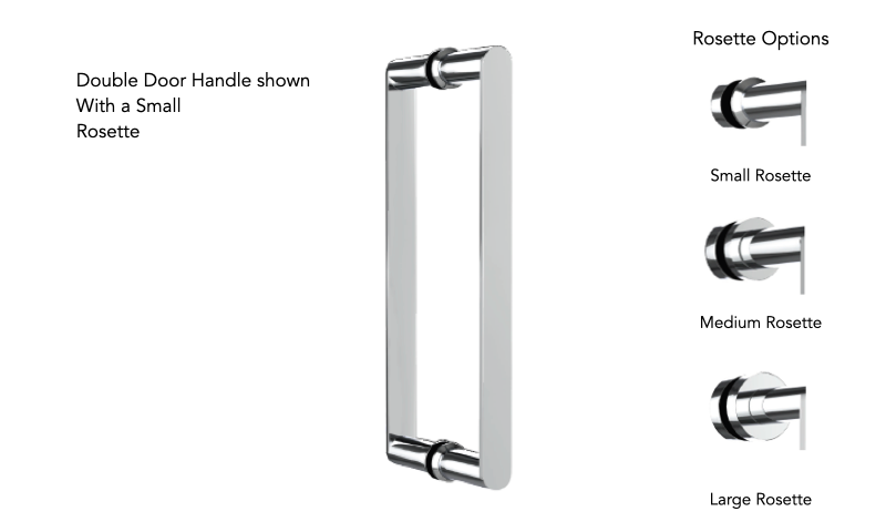 Neelnox CEL-DSD18-SR Cello 18 Shower Door Handle Small Rosette - Parent