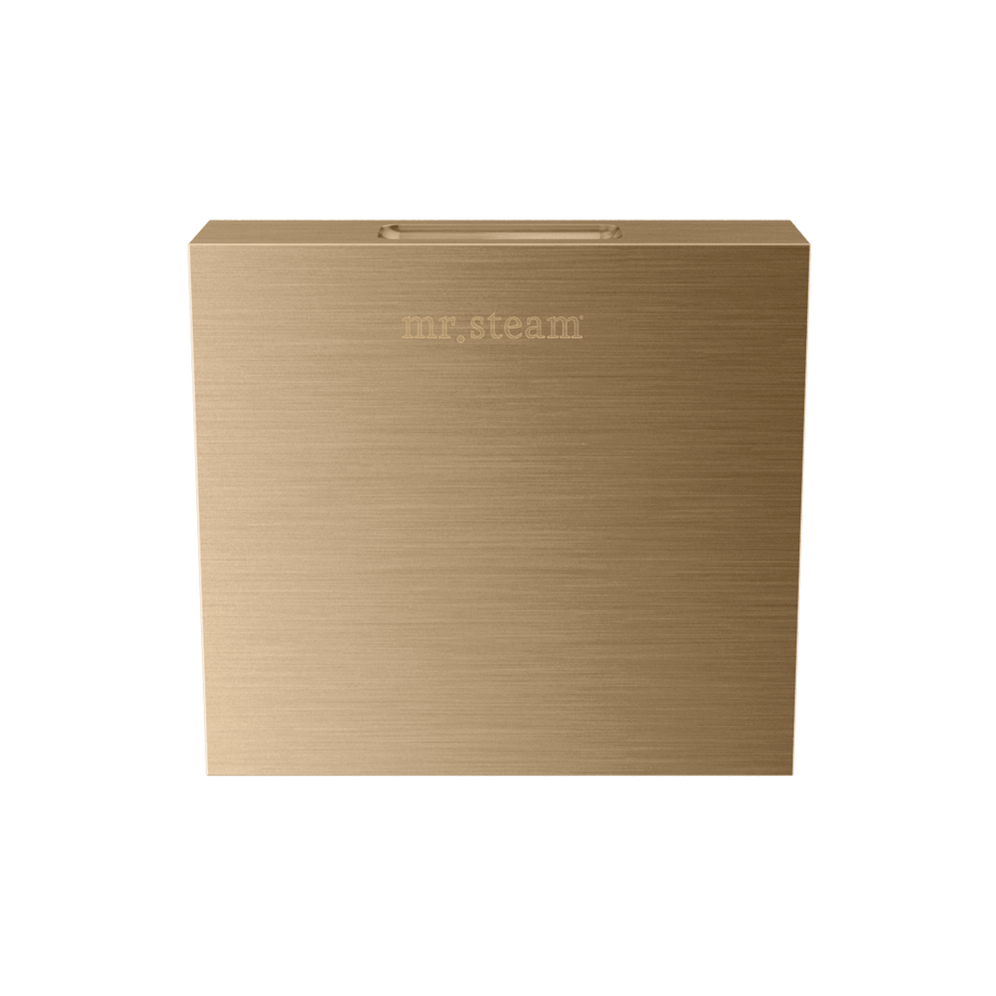 Mr. Steam 104516 Designer 3 in. Steamhead with AromaTherapy Reservoir in Square Brushed Bronze - Parent