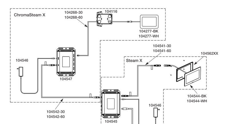 Mr. Steam 104541-60 Isteamx 60ft cable