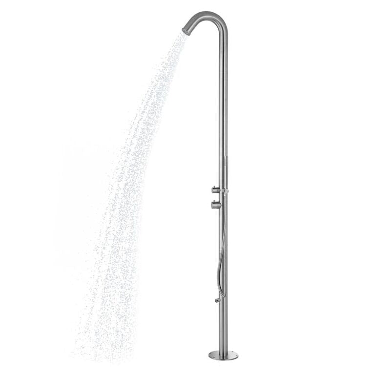 Pulse 1055-SSB Wave Outdoor ShowerSpa Shower System Brushed Stainless Steel