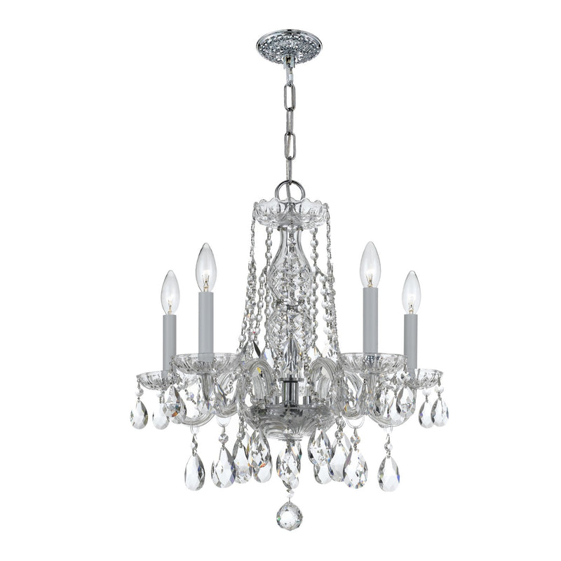 Crystorama 1061-CL-MWP Traditional Crystal 5 Light Hand Cut Crystal Mini Chandelier - Parent