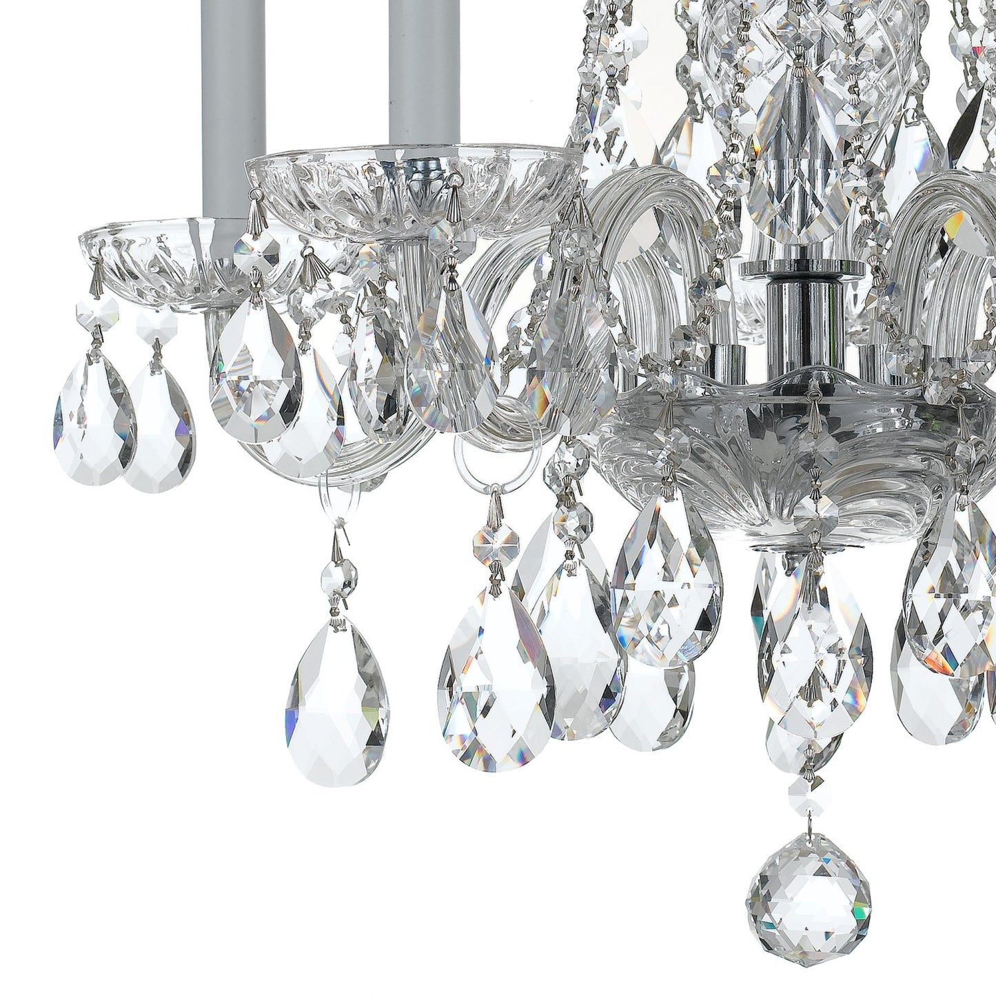 Crystorama 1061-CL-MWP Traditional Crystal 5 Light Hand Cut Crystal Mini Chandelier - Parent