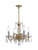 Crystorama 1064-CL-S Traditional Crystal 4 Light Swarovski Strass Crystal Mini Chandelier