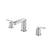 Flusso Serie 110 110.2000 Three Hole 8" Widespread Two Handle Bathroom Faucet - Parent