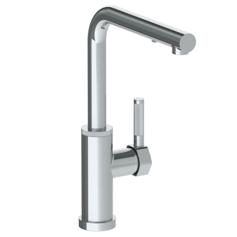 Watermark 111-7.3P3-SP4 Deck Mounted 1 Hole Square Top Kitchen Faucet With Pull Out Spray - Low Spout - Parent