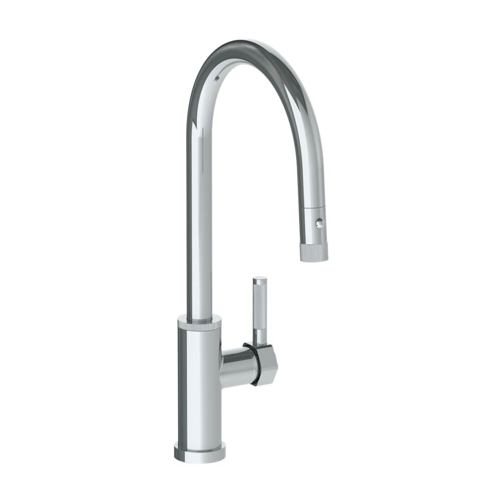 Watermark 111-7.3PG2-SP4 Deck Mounted 1 Hole Gooseneck Kitchen Faucet With Pull Down Spray - High Spout - Parent