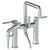 Watermark 111-8.26.2-SP4 Sutton Deck Mounted Squre Top Exposed Bath Set W/ Hand Shower