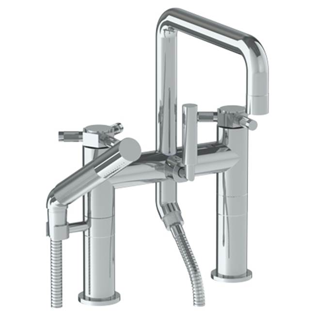 Watermark 111-8.26.2-SP5 Sutton Deck Mounted Squre Top Exposed Bath Set W/ Hand Shower