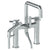 Watermark 111-8.26.2-SP5 Sutton Deck Mounted Squre Top Exposed Bath Set W/ Hand Shower
