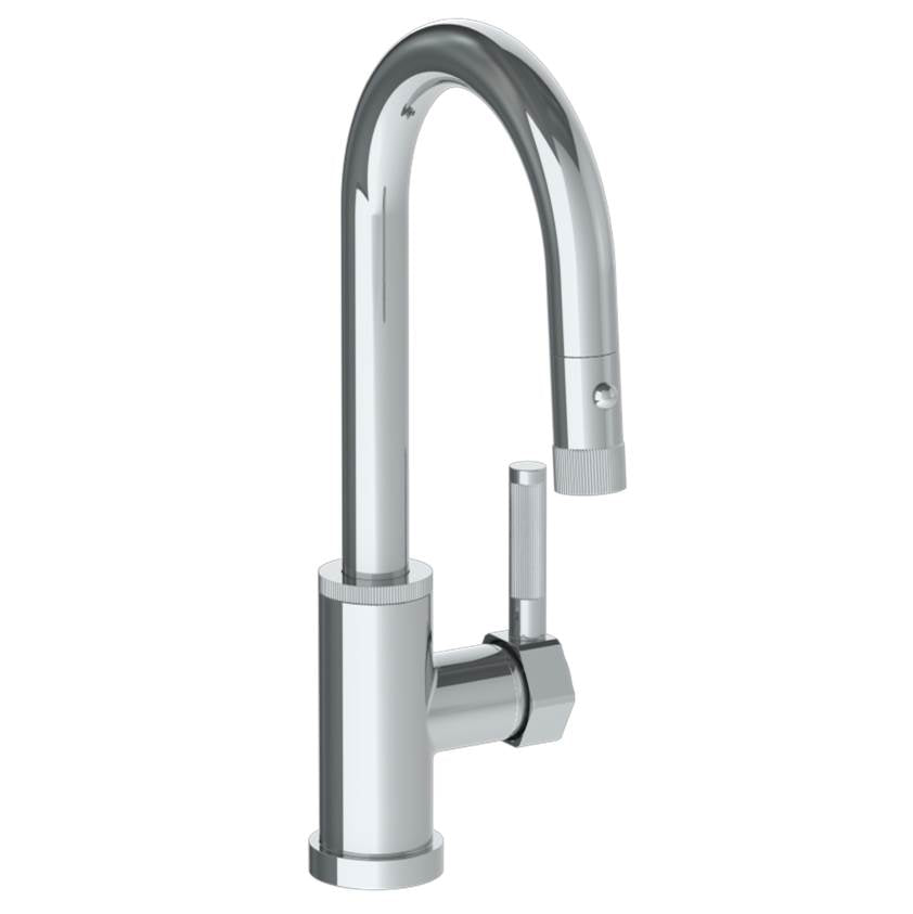 Watermark 111-9.3PG2-SP4 Deck Mounted 1 Hole Gooseneck Prep Faucet With Pull Down Spray - Parent