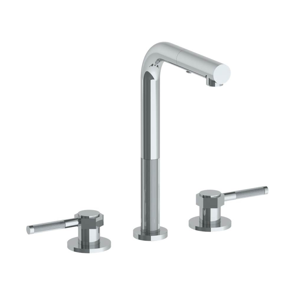 Watermark 111-9P3-SP4 Deck Mounted 3 Hole Square Top Prep Faucet With Pull Out Spray - Parent