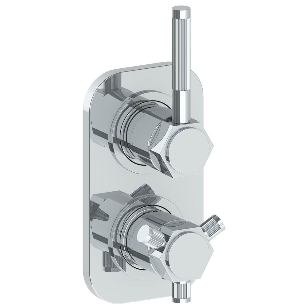 Watermark 111-T25-SP4 Sutton Wall Mounted Mini Thermostatic Shower Trim With Built-In Control 3-1/2" X 6-1/4".