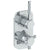 Watermark 111-T25-SP4 Sutton Wall Mounted Mini Thermostatic Shower Trim With Built-In Control 3-1/2" X 6-1/4".