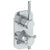 Watermark 111-T25-SP4 Sutton Wall Mounted Mini Thermostatic Shower Trim With Built-In Control 3-1/2" X 6-1/4". - Parent