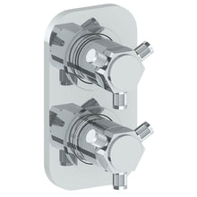 Load image into Gallery viewer, Watermark 111-T25-SP5 Sutton Wall Mounted Mini Thermostatic Shower Trim With Built-In Control 3-1/2&quot; X 6-1/4&quot;.