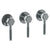 Watermark 111-WTR3-SP5 Sutton Wall Mounted 3-Valve Shower Trim