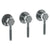 Watermark 111-WTR3-SP5 Sutton Wall Mounted 3-Valve Shower Trim