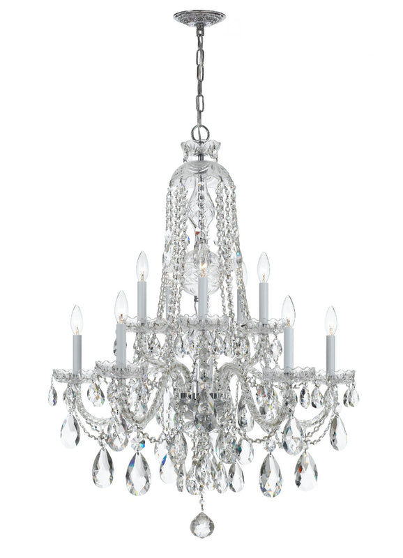 Crystorama 1110-CL-MWP Traditional Crystal 10 Light Hand Cut Crystal Chandelier - Parent