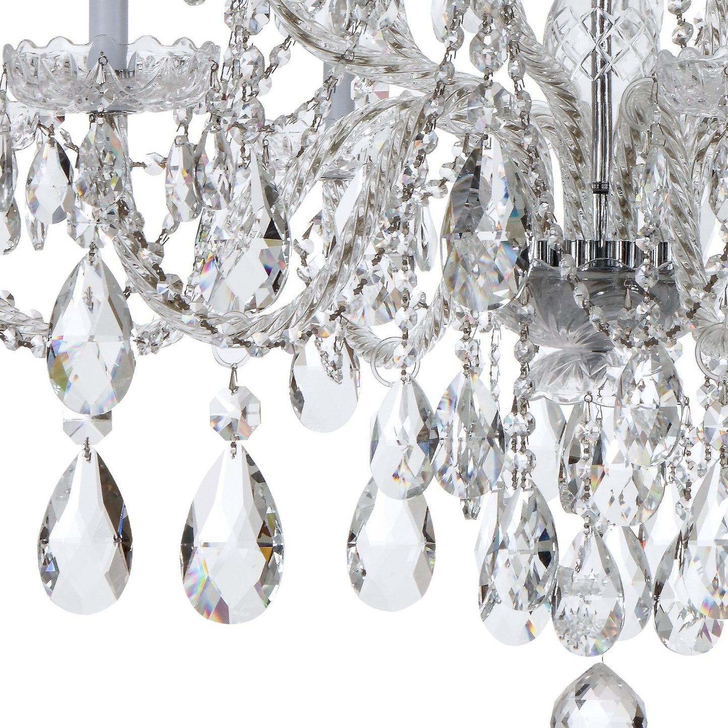 Crystorama 1112-CL-MWP Traditional Crystal 12 Light Hand Cut Crystal Chandelier - Parent