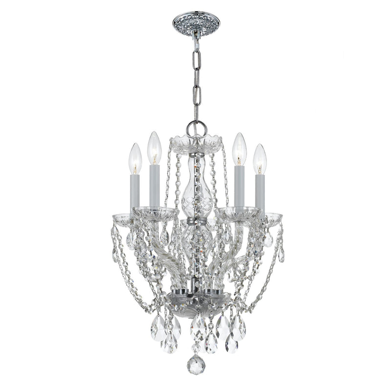 Crystorama 1129-CL-MWP Traditional Crystal 5 Light Hand Cut Crystal Mini Chandelier - Parent