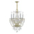 Crystorama 1129-CL-MWP Traditional Crystal 5 Light Hand Cut Crystal Mini Chandelier