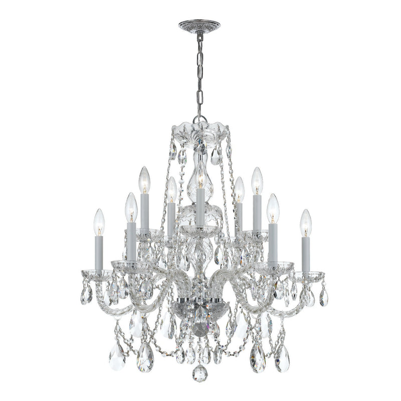 Crystorama 1130-CL-S Traditional Crystal 10 Light Swarovski Strass Crystal Chandelier - Parent